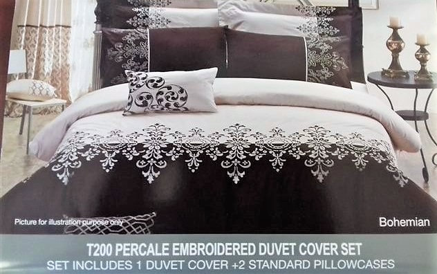 Embroided Duvet Cover Sets Northern Lights Linen 010 109 4950